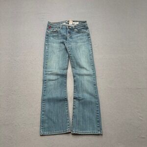Y2K !It Star Bootcut Jeans Women's 27 Blue Denim Low Rise Medium Wash Streetwear